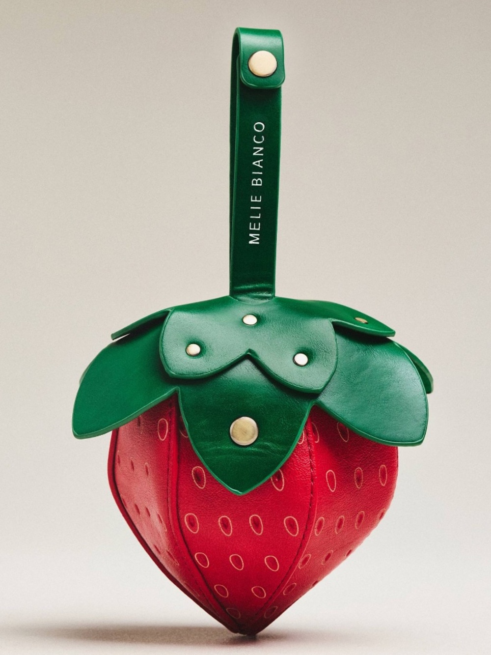 Anthropologie Melie Bianco Strawberry Mini Bag NWT